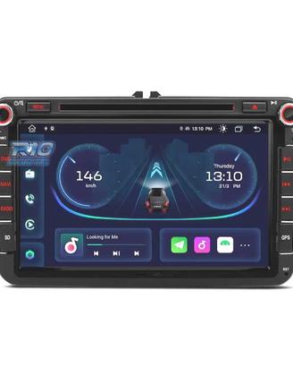 RADIO GPS ANDROID 14 PER VOLKSWAGEN VW GOLF POLO P