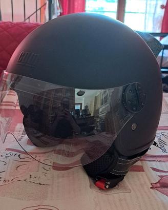 Casco moto jet nero opaco CGM modello 109A Florida