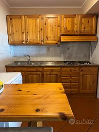 Cucina in legno di pino per taverna - buono stato