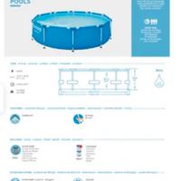 Piscina Bestwey circolare  305 + accessori