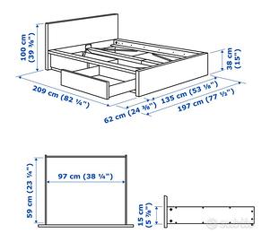 LETTO SINGOLO IKEA + MATERERASSO