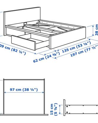 LETTO SINGOLO IKEA + MATERERASSO