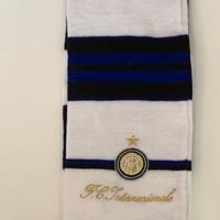 Sciarpa Inter Bianca con frange