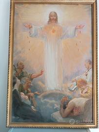 Quadro Cleto Luzzi Gesu' inizio 900