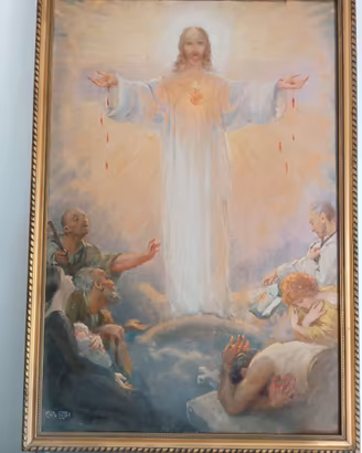 Quadro Cleto Luzzi Gesu' inizio 900