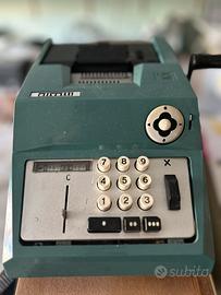 Calcolatrice meccanica Olivetti vintage