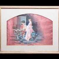Quadro con Ventaglio Dipinto