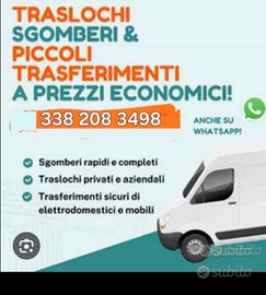 traslochi. sgomberi e trasporto 