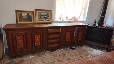 sala da pranzo completa in legno massello