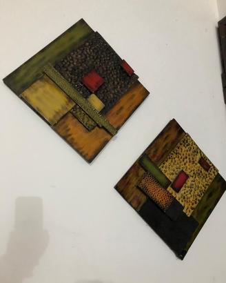 Coppia quadri in ferro battuto