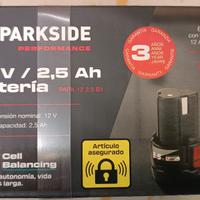 Batterica Parkside 12 v 2.5 Ah
