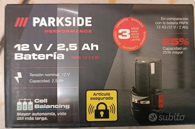 Batterica Parkside 12 v 2.5 Ah