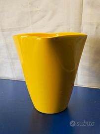Vaso Giallo Decorativo per Piante in Ceramica