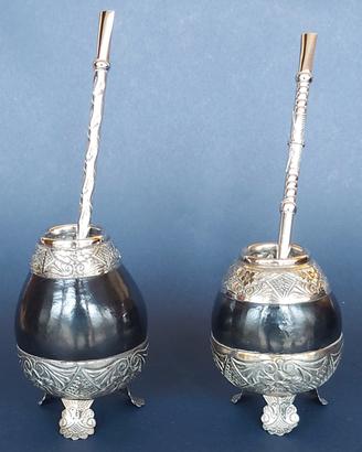 Coppia Mate Argentini Vintage Anni 70 + Bombille