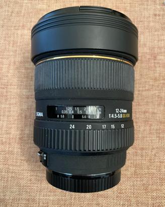 Obiettivo sigma 12-24 compatibile canon