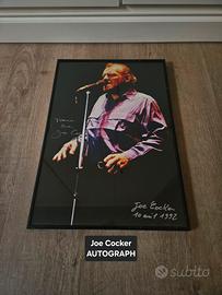 Joe Cocker – Fotografia Autografata Originale 1992