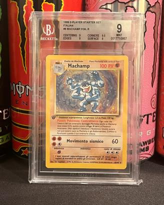 Pokemon Set Base 1 Edizione Machamp BGS 9