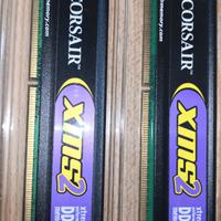 COPPIA Ram Corsair 2 GB (2 x 1 GB) DDR2