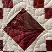 Trapunta in cotone fatta a mano tecnica patchwork