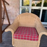 Poltrona in midollino