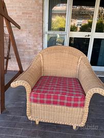 Poltrona in midollino