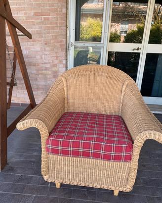 Poltrona in midollino