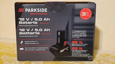Batteria 12V 5.0 Ah  PERFORMANCE PARKSIDE "NUOVA" 