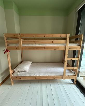 Letto a castello in Legno + Materassi