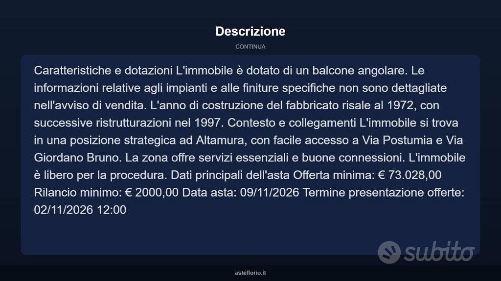 Appartamento – Altamura, Bari - Vista 4