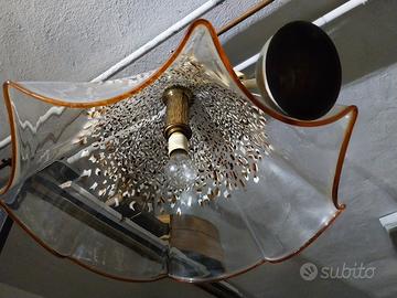 lampadario in vetro grande