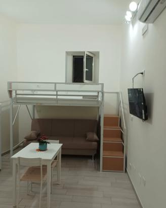 Monolocale arredato con tetto terr. di pertinenza