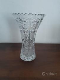 Vaso cristallo  in operato