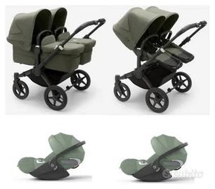 Trio Bugaboo donkey 5 gemellare e ovetti cibex