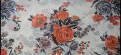 Tessuto Poliestere Tendaggio Floreale – Vintage