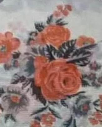 Tessuto Poliestere Tendaggio Floreale – Vintage