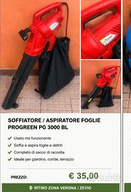 Soffiatore aspiratore trituratore ProGreen PG 3300