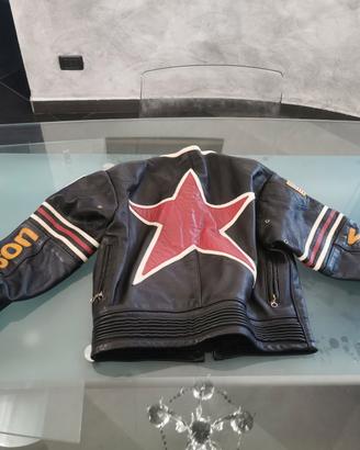 giacca moto vanson star originale nuova