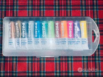 Set tempere glitter e fluo Primo-12 tubetti