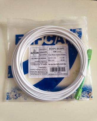 Elfcam - 10m Cavo Fibra Ottica SC/APC