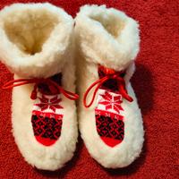 pantofole calde stivaletto nuove 