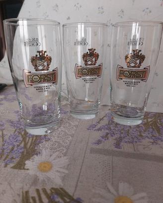 Set 3 bicchieri birra Forst
