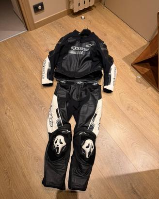 Tuta in pelle divisibile Alpinestar tg.54