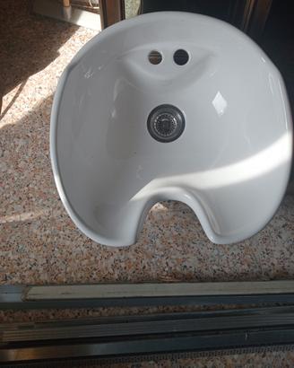  coppia lavatesta in ceramica nuovo