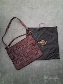 Borsa intrecciata in vera pelle artigianale marca 