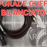 CAVO CUFFIE SENNHEISER HIFIMAN AKG GRADO HI-END 8N