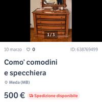Como’, comodini, soecchiera