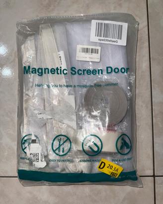 Zanzariera magnetica per porta 2 pezzi 80x230