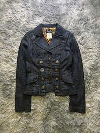 Giacca in denim Dolce & Gabbana corsetto blu S