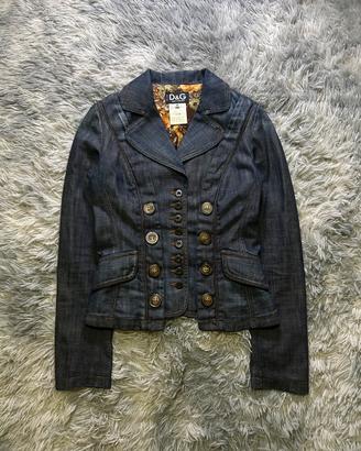 Giacca in denim Dolce & Gabbana corsetto blu S