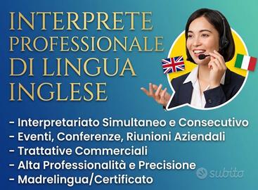 Interprete e traduttore inglese